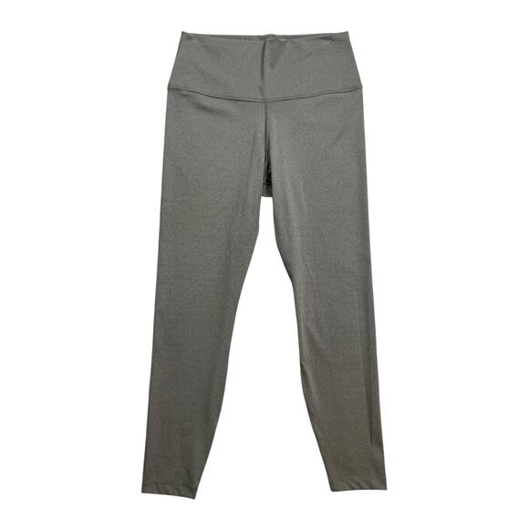 Nike Leggings Womens L Large Gray Dri Fit High Waist Pull On Yoga Gym 7/8 Hem - Picture 1 of 13